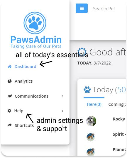 PawsAdmin Support Hub .